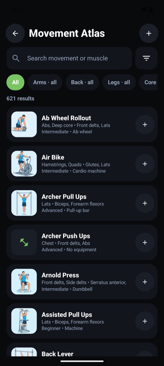 Exercise atlas