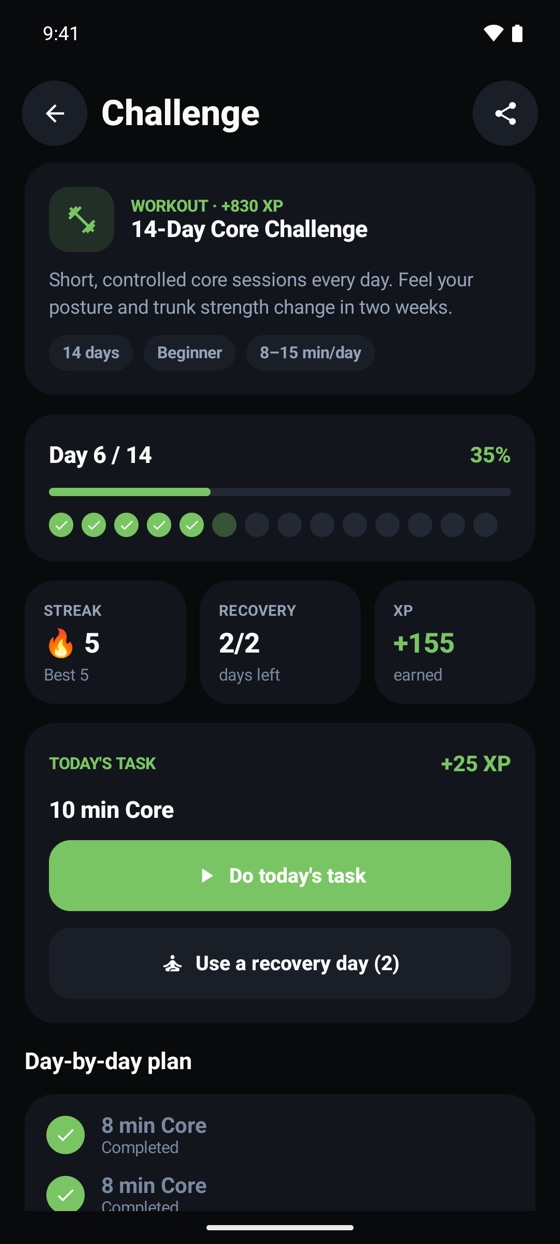 Challenge details and today’s task